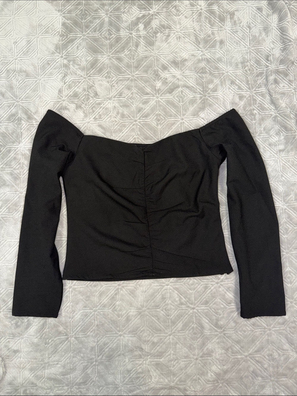 Abercrombie & Fitch Off-Shoulder Long-SleevTop